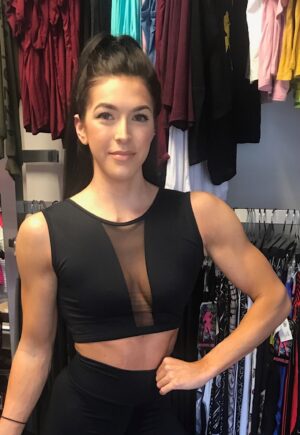 Be Fit White Peek-A-Boo Mesh Bra Top