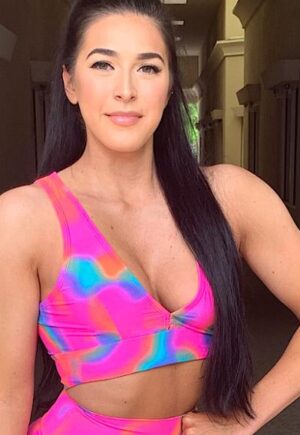 Be Fit Pink Rainbow Bra Top