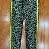 Be Fit Green Leopard with Yellow Stripes Leggings