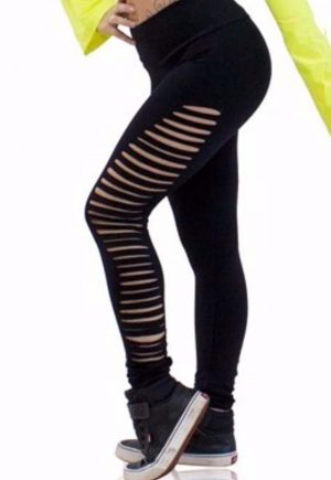 Be Fit Black Side Sliced Leggings