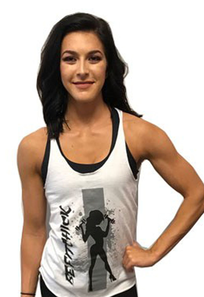 Be Fit Chick Tank White