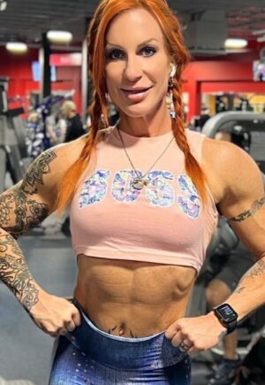 Be Fit Pink with Paisley "BOSS" Crop Top