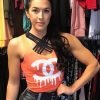 Be Fit Orange CC Crop Top