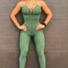 Be Fit Green Wave (Jaquard) Scrunch Butt Body Suit
