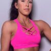 Be Fit Hot Pink Racer-Back Bra Top