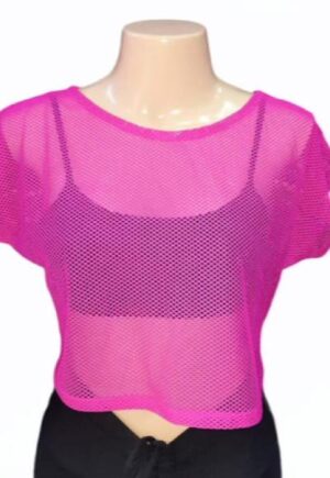 Be Fit Mesh Top with Cap Sleeves Choice of Color
