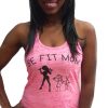 Be Fit Mom Burnout Pink Tank