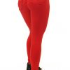 Be Fit Red Pocket Scrunch Butt Legging