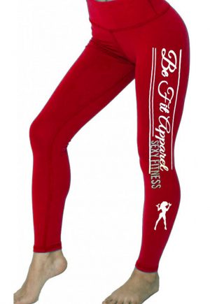 Be Fit Red Sexy Fitness Legging